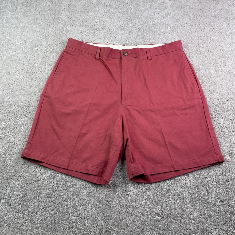 LL Bean Shorts Mens 37 Pink Double L Natural Fit Chino Cotton Casual Classic